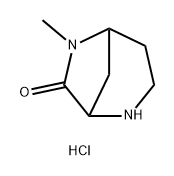 6-methyl-2,6-diazabicyclo[3.2.1]octan-7-one
hydrochloride Structure