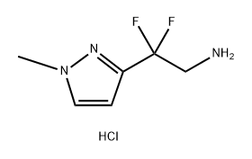 2,2-difluoro-2-(1-methyl-1H-pyrazol-3-yl)ethan-1-a
mine dihydrochloride Structure