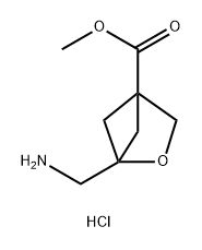 methyl
1-(aminomethyl)-2-oxabicyclo[2.1.1]hexane-4-carb
oxylate hydrochloride Structure