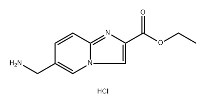 ethyl
6-(aminomethyl)imidazo[1,2-a]pyridine-2-carboxyl
ate dihydrochloride Structure