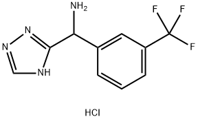 1-(4H-1,2,4-triazol-3-yl)-1-[3-(trifluoromethyl)pheny
l]methanamine dihydrochloride Structure