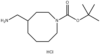 tert-butyl 4-(aminomethyl)azocane-1-carboxylate
hydrochloride Structure