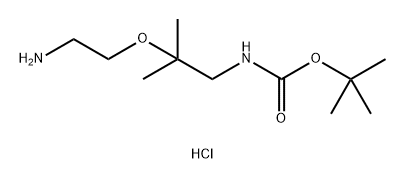 tert-butyl
N-[2-(2-aminoethoxy)-2-methylpropyl]carbamate
hydrochloride Structure