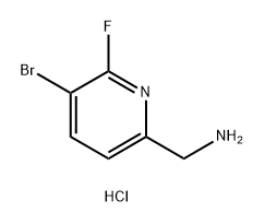 1-(5-bromo-6-fluoropyridin-2-yl)methanamine
hydrochloride Structure