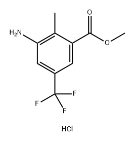 methyl
3-amino-2-methyl-5-(trifluoromethyl)benzoate
hydrochloride Structure