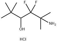 5-amino-4,4-difluoro-2,2,5-trimethylhexan-3-ol
hydrochloride Structure