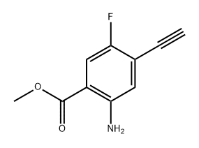 methyl 2-amino-4-ethynyl-5-fluorobenzoate Structure