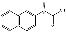 2-Naphthaleneacetic acid, α-methyl-, (αS)- Structure