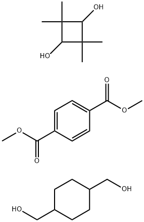 1,4-Benzenedicarboxylic acid, 1,4-dimethyl ester, polymer with 1,4-cyclohexanedimethanol and 2,2,4,4-tetramethyl-1,3-cyclobutanediol Structure