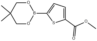 Methyl 5-(5,5-dimethyl-1,3,2-dioxaborinan-2-yl)-2-thiophenecarboxylate Structure