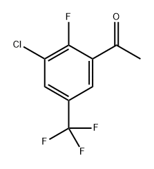 1-[3-chloro-2-fluoro-5-(trifluoromethyl)phenyl]ethan-1-one Structure