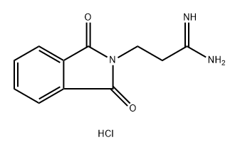 3-(1,3-dioxo-2,3-dihydro-1H-isoindol-2-yl)propanimidamide hydrochloride 구조식 이미지