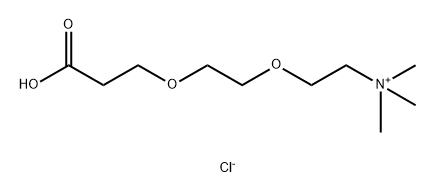 2-(2-(2-Carboxyethoxy)ethoxy)-N,N,N-trimethylethanaminium chloride Structure