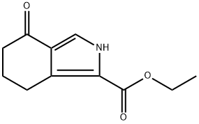 Ethyl 4-oxo-4,5,6,7-tetrahydro-2H-isoindole-1-carboxylate Structure