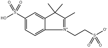 1-(2-sulfonatoethyl)-2,3,3-trimethyl-3H-indolenine-5-sulfonic acid Structure