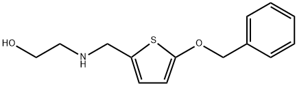 2-(((5-(benzyloxy)thiophen-2-yl)methyl)amino)ethan-1-ol Structure