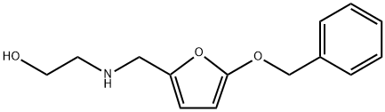 2-(((5-(benzyloxy)furan-2-yl)methyl)amino)ethan-1-ol Structure