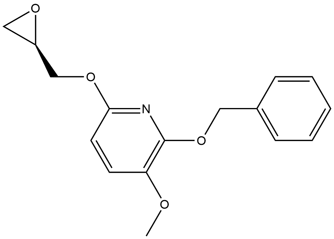 (R)-2-(benzyloxy)-3-methoxy-6-(oxirane-2-ylmethoxy)pyridine Structure