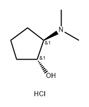 (1R,2R)-2-(dimethylamino)cyclopentan-1-ol hydrochloride Structure