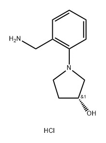 (3R)-1-[2-(aminomethyl)phenyl]pyrrolidin-3-ol dihydrochloride Structure