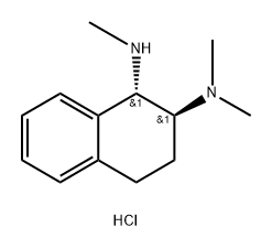 rac-(1R,2R)-N1,N2,N2-trimethyl-1,2,3,4-tetrahydronaphthalene-1,2-diamine dihydrochloride, trans Structure