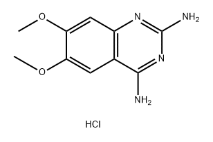 6,7-dimethoxyquinazoline-2,4-diamine hydrochloride Structure