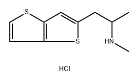 methyl(1-{thieno[3,2-b]thiophen-2-yl}propan-2-yl)amine hydrochloride Structure