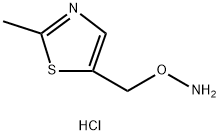O-[(2-methyl-1,3-thiazol-5-yl)methyl]hydroxylamine dihydrochloride Structure