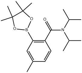 Benzamide, 4-methyl-N,N-bis(1-methylethyl)-2-(4,4,5,5-tetramethyl-1,3,2-dioxaborolan-2-yl)- Structure