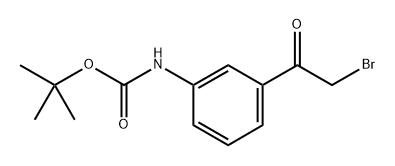 3-(2-Bromo-acetyl)-phenyl]-carbamic acid tert-butyl ester Structure