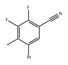 5-bromo-2,3-difluoro-4-methylbenzonitrile Structure