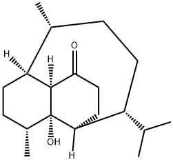 (1S,4aR,5S,8R,8aS,9R,12R)-Octahydro-8a-hydroxy-8,9-dimethyl-12-(1-methylethyl)-1,5-butanonaphthalen-4(1H)-one Structure