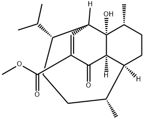 Methyl (1R,4aR,5S,8R,8aS,9R,12R)-1,4,4a,5,6,7,8,8a-octahydro-8a-hydroxy-8,9-dimethyl-12-(1-methylethyl)-4-oxo-1,5-butanonaphthalene-3-carboxylate Structure