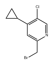 2-(bromomethyl)-5-chloro-4-cyclopropylpyridine Structure