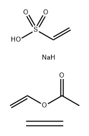 아세트산에테닐에스테르,에텐및나트륨에텐설폰산중합체 구조식 이미지