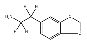 3,4-Methylenedioxyphenethylamine-d4 Structure