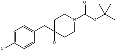 tert-Butyl 6-chloro-3H-spiro[benzofuran-2,4'-piperidine]-1'-carboxylate Structure