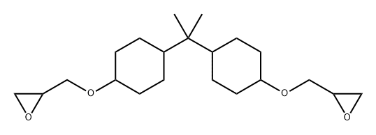 Oxirane, 2,2'-[(1-methylethylidene)bis(4,1-cyclohexanediyloxymethylene)]bis-, homopolymer Structure