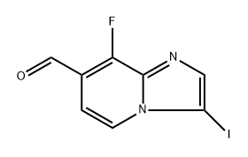 8-Fluoro-3-iodoimidazo[1,2-a]pyridine-7-carbaldehyde 구조식 이미지