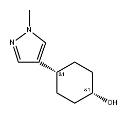 cis-4-(1-methylpyrazol-4-yl)cyclohexanol Structure