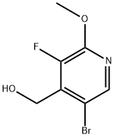 (5-bromo-3-fluoro-2-methoxypyridin-4-yl)methanol Structure