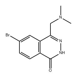 6-bromo-4-((dimethylamino)methyl)phthalazin-1(2H)-one 구조식 이미지