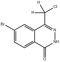 1(2H)-Phthalazinone, 6-bromo-4-(chloromethyl-d2)- Structure