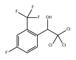 2,2,2-Trichloro-1-(4-fluoro-2-(trifluoromethyl)phenyl)ethanol Structure