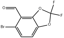 5-bromo-2,2-difluorobenzo[d][1,3]dioxole-4-carbaldehyde Structure