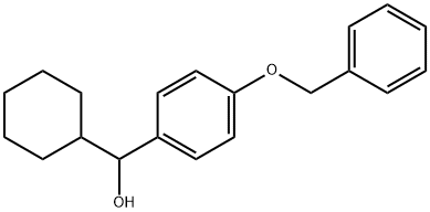 α-Cyclohexyl-4-(phenylmethoxy)benzenemethanol Structure