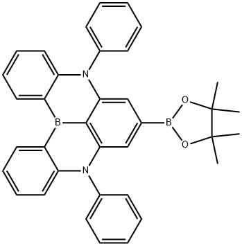 5,9-diphenyl-7-(4,4,5,5-tetramethyl-1,3,2-dioxaborolan-2-yl)-5,9-dihydro-5,9-diaza-13b-boranaphtho[3,2,1-de]anthracene Structure