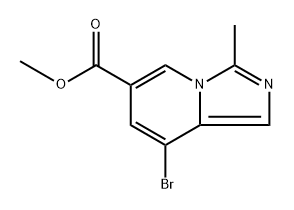 Methyl 8-bromo-3-methylimidazo[1,5-a]pyridine-6-carboxylate Structure