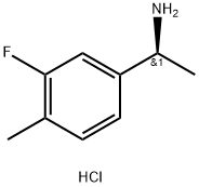 (S)-1-(3-fluoro-4-methylphenyl)ethan-1-amine, HCl Structure