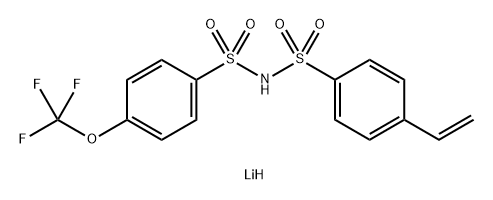 P-trifluoromethoxy-vinyldiphenyl sulfonimide lithium Structure